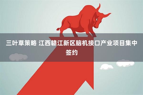 三叶草策略 江西赣江新区脑机接口产业项目集中签约